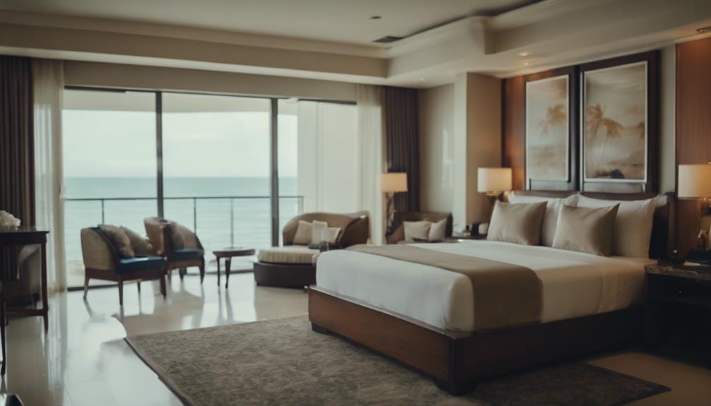 Beach Front Hotel in Cebu featuring accommodation and room selection
