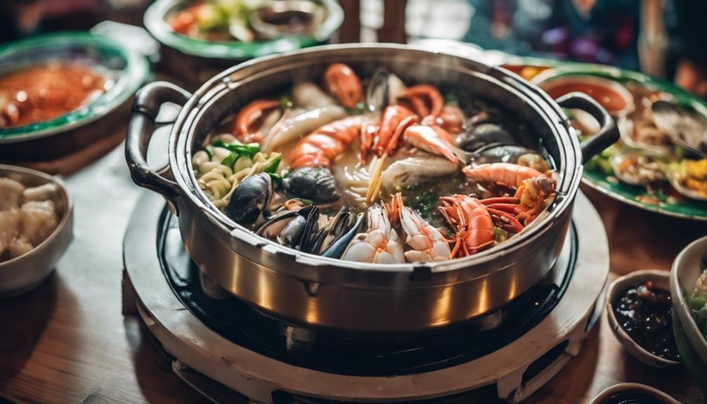 delicious seafood hotpot feast